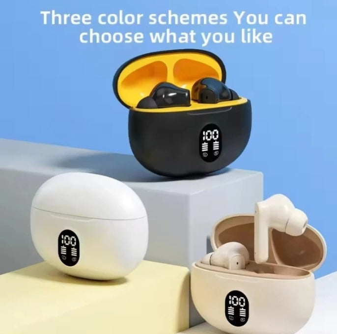 Audífonos Bluetooth TWS Inalámbricos - Sonido HD con Estuche de Carga